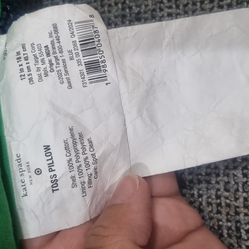 KATE SPADE NY x TARGET 'Couch Potato' Beaded Lumbar Throw Pillow ⭐ HOST PICK ⭐ - Picture 8 of 8